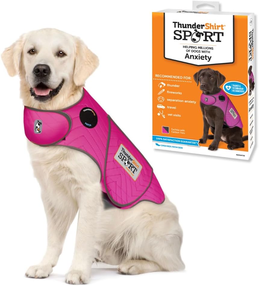 ThunderShirt for Dogs Calming Anxiety Vest, X Large, Platinum Sport | Skin-Friendly Dog Anxiety Shirt, Helps Reduce Stress from Thunder, Fireworks & Travel
