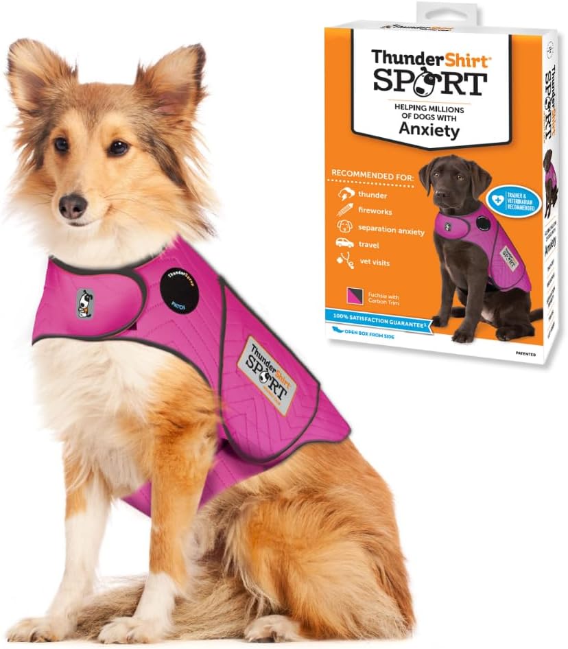ThunderShirt for Dogs Calming Anxiety Vest, X Large, Platinum Sport | Skin-Friendly Dog Anxiety Shirt, Helps Reduce Stress from Thunder, Fireworks & Travel