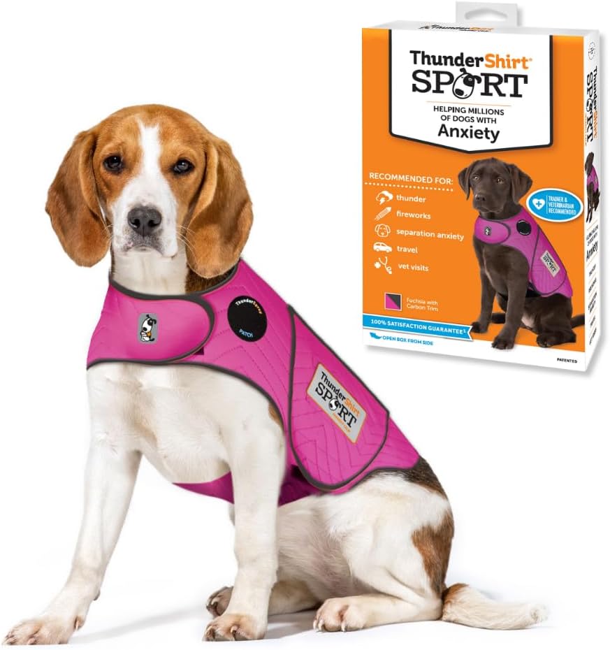 ThunderShirt for Dogs Calming Anxiety Vest, X Large, Platinum Sport | Skin-Friendly Dog Anxiety Shirt, Helps Reduce Stress from Thunder, Fireworks & Travel