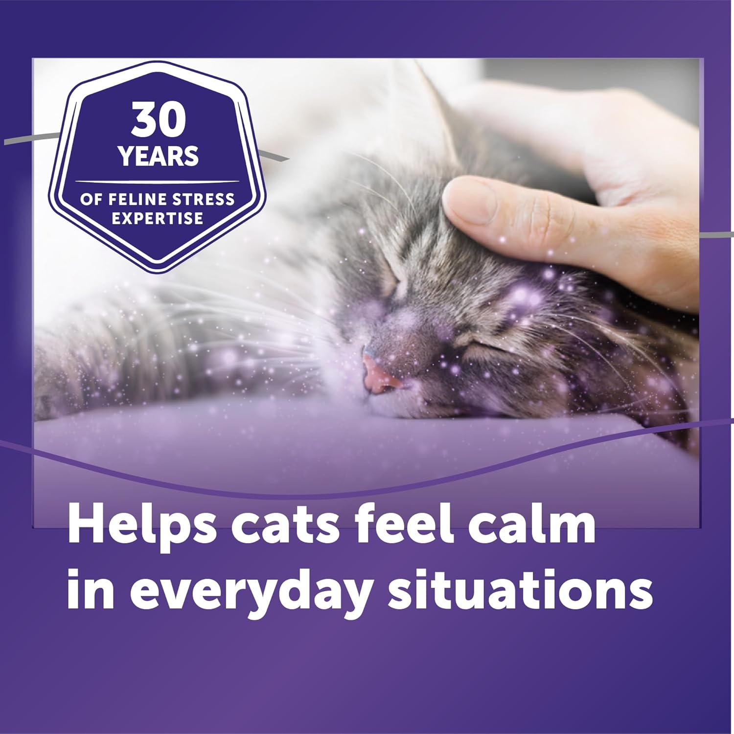 FELIWAY Optimum Cat Calming Pheromone Diffuser Refill - 6 Pack | Advanced Support to Help Reduce Urine Spraying, Scratching, Fighting & Hiding Due to Stress, 180 Day Supply | Product image 3